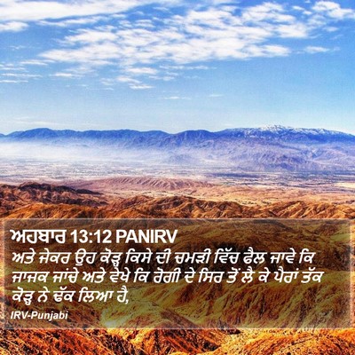 ਅਹਬਾਰ 13:12 PANIRV Bible Verse Image