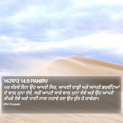 ਅਹਬਾਰ 14:9 PANIRV Bible Verse Image
