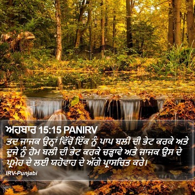 ਅਹਬਾਰ 15:15 PANIRV Bible Verse Image