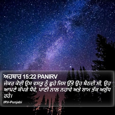 ਅਹਬਾਰ 15:22 PANIRV Bible Verse Image