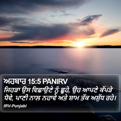 ਅਹਬਾਰ 15:5 PANIRV Bible Verse Image