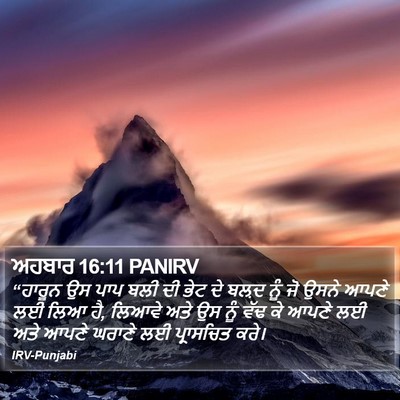 ਅਹਬਾਰ 16:11 PANIRV Bible Verse Image