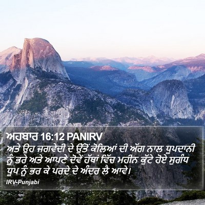 ਅਹਬਾਰ 16:12 PANIRV Bible Verse Image