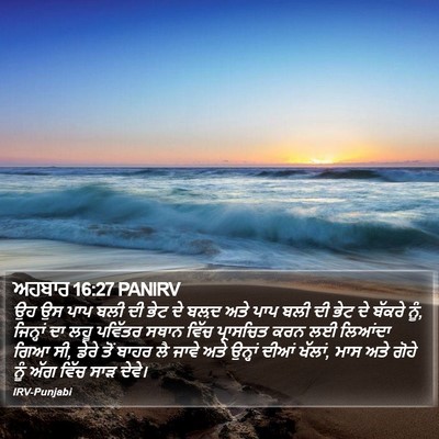 ਅਹਬਾਰ 16:27 PANIRV Bible Verse Image