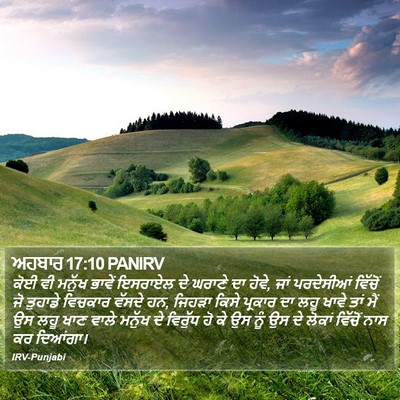 ਅਹਬਾਰ 17:10 PANIRV Bible Verse Image