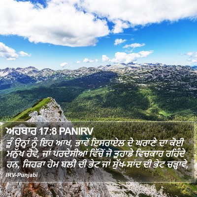ਅਹਬਾਰ 17:8 PANIRV Bible Verse Image