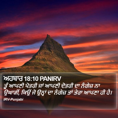 ਅਹਬਾਰ 18:10 PANIRV Bible Verse Image