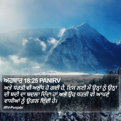 ਅਹਬਾਰ 18:25 PANIRV Bible Verse Image