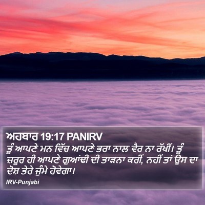 ਅਹਬਾਰ 19:17 PANIRV Bible Verse Image