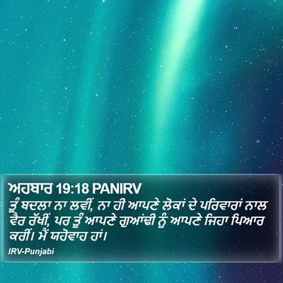 ਅਹਬਾਰ 19:18 PANIRV Bible Verse Image