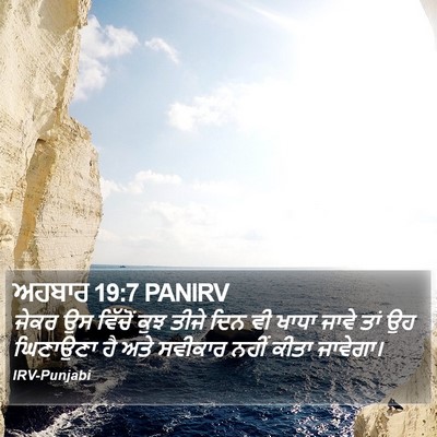 ਅਹਬਾਰ 19:7 PANIRV Bible Verse Image