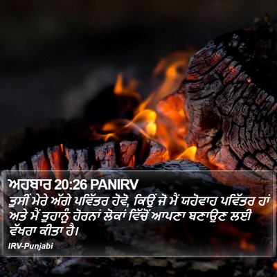ਅਹਬਾਰ 20:26 PANIRV Bible Verse Image