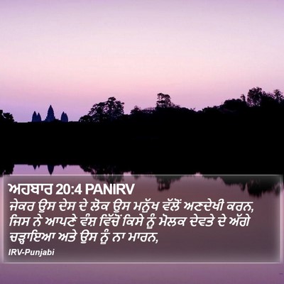 ਅਹਬਾਰ 20:4 PANIRV Bible Verse Image