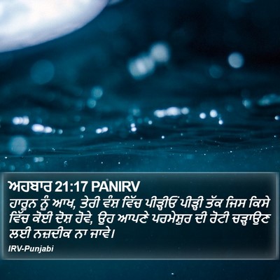 ਅਹਬਾਰ 21:17 PANIRV Bible Verse Image