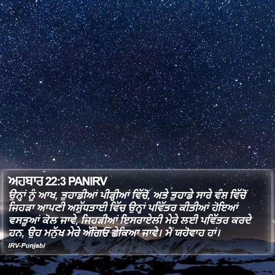 ਅਹਬਾਰ 22:3 PANIRV Bible Verse Image