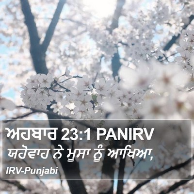 ਅਹਬਾਰ 23:1 PANIRV Bible Verse Image