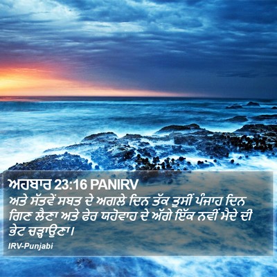 ਅਹਬਾਰ 23:16 PANIRV Bible Verse Image