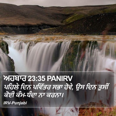 ਅਹਬਾਰ 23:35 PANIRV Bible Verse Image