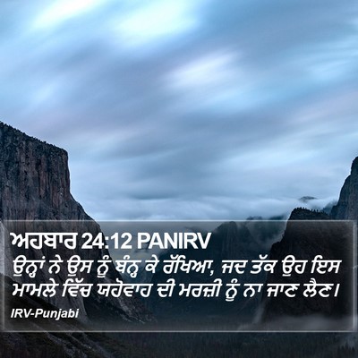 ਅਹਬਾਰ 24:12 PANIRV Bible Verse Image