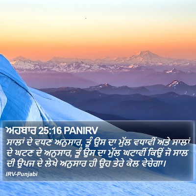 ਅਹਬਾਰ 25:16 PANIRV Bible Verse Image