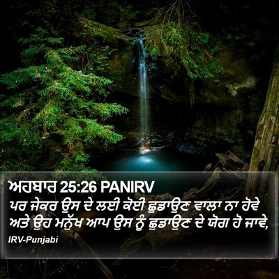 ਅਹਬਾਰ 25:26 PANIRV Bible Verse Image