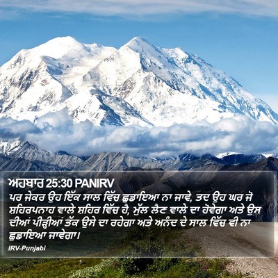 ਅਹਬਾਰ 25:30 PANIRV Bible Verse Image