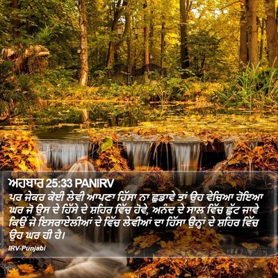 ਅਹਬਾਰ 25:33 PANIRV Bible Verse Image