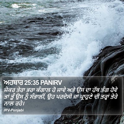 ਅਹਬਾਰ 25:35 PANIRV Bible Verse Image