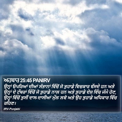 ਅਹਬਾਰ 25:45 PANIRV Bible Verse Image
