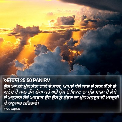 ਅਹਬਾਰ 25:50 PANIRV Bible Verse Image