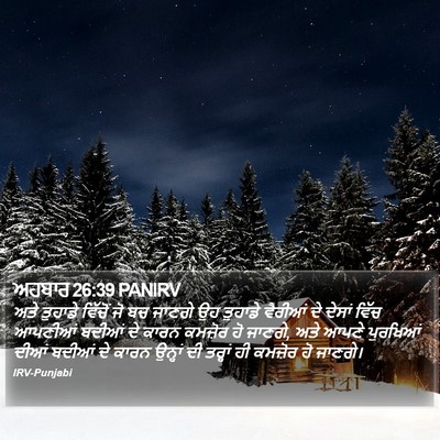 ਅਹਬਾਰ 26:39 PANIRV Bible Verse Image