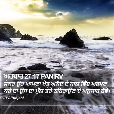 ਅਹਬਾਰ 27:17 PANIRV Bible Verse Image