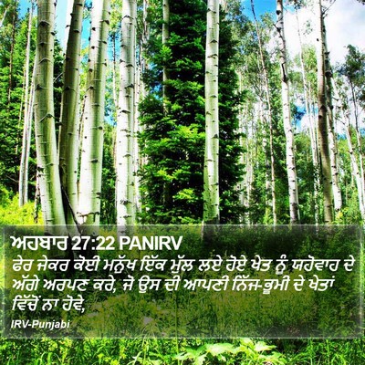 ਅਹਬਾਰ 27:22 PANIRV Bible Verse Image