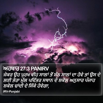 ਅਹਬਾਰ 27:3 PANIRV Bible Verse Image