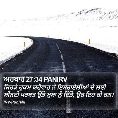 ਅਹਬਾਰ 27:34 PANIRV Bible Verse Image