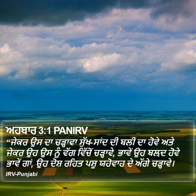 ਅਹਬਾਰ 3:1 PANIRV Bible Verse Image
