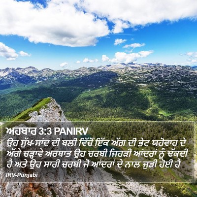 ਅਹਬਾਰ 3:3 PANIRV Bible Verse Image