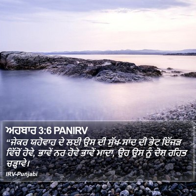 ਅਹਬਾਰ 3:6 PANIRV Bible Verse Image