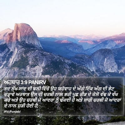 ਅਹਬਾਰ 3:9 PANIRV Bible Verse Image