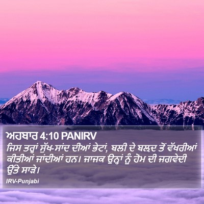 ਅਹਬਾਰ 4:10 PANIRV Bible Verse Image