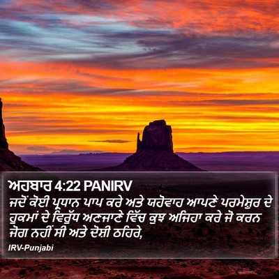 ਅਹਬਾਰ 4:22 PANIRV Bible Verse Image