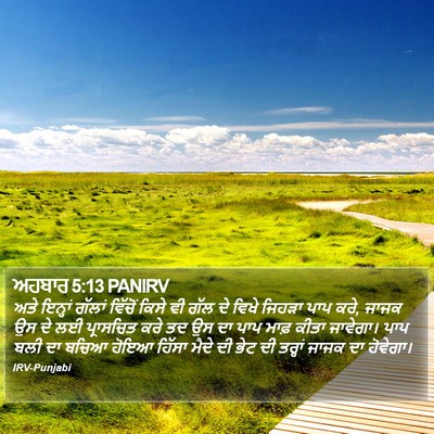 ਅਹਬਾਰ 5:13 PANIRV Bible Verse Image