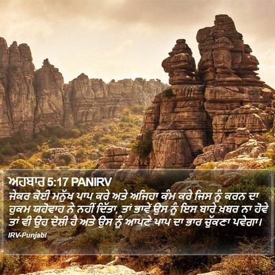ਅਹਬਾਰ 5:17 PANIRV Bible Verse Image