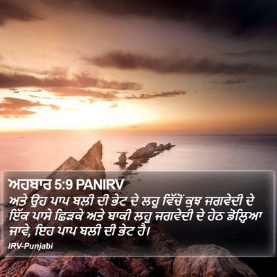 ਅਹਬਾਰ 5:9 PANIRV Bible Verse Image