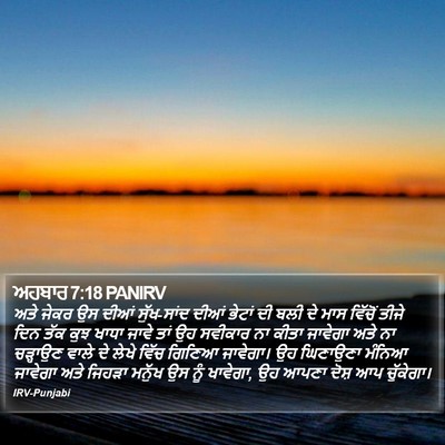 ਅਹਬਾਰ 7:18 PANIRV Bible Verse Image