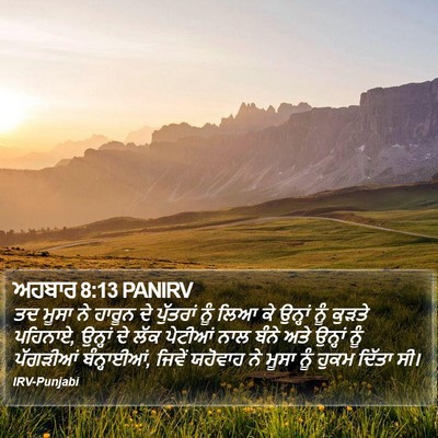 ਅਹਬਾਰ 8:13 PANIRV Bible Verse Image