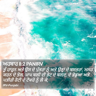 ਅਹਬਾਰ 8:2 PANIRV Bible Verse Image