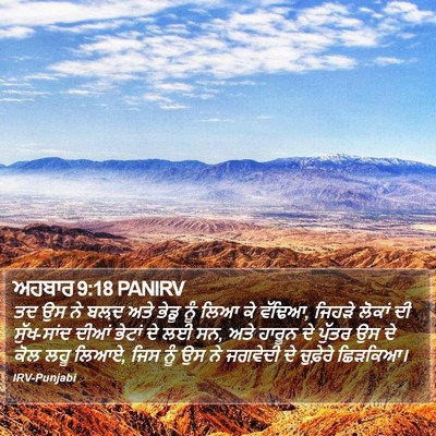 ਅਹਬਾਰ 9:18 PANIRV Bible Verse Image