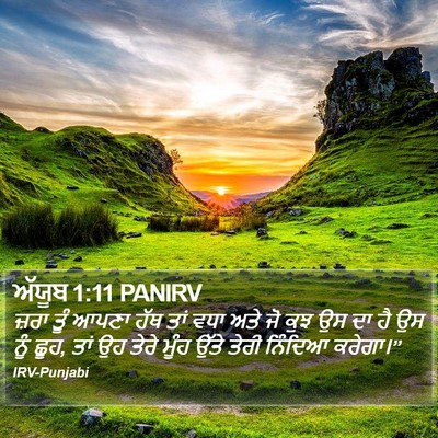 ਅੱਯੂਬ 1:11 PANIRV Bible Verse Image