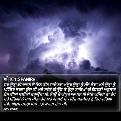 ਅੱਯੂਬ 1:5 PANIRV Bible Verse Image